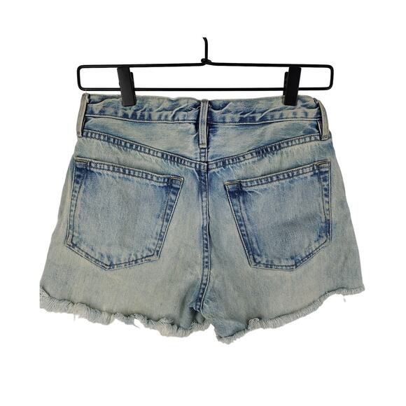 FRAME WOMEN’S LE BRIGETTE ACID WASH DENIM CUTOFF HEM SHORT SIZE 25 – 100% COTTON - Picture 2 of 9